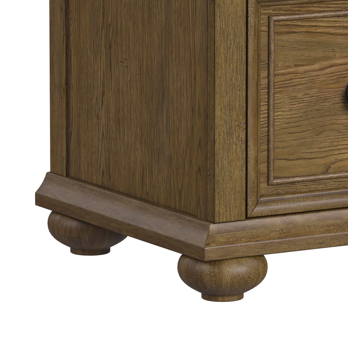 Heritage & Home Nightstand with USBC in Oak Brown