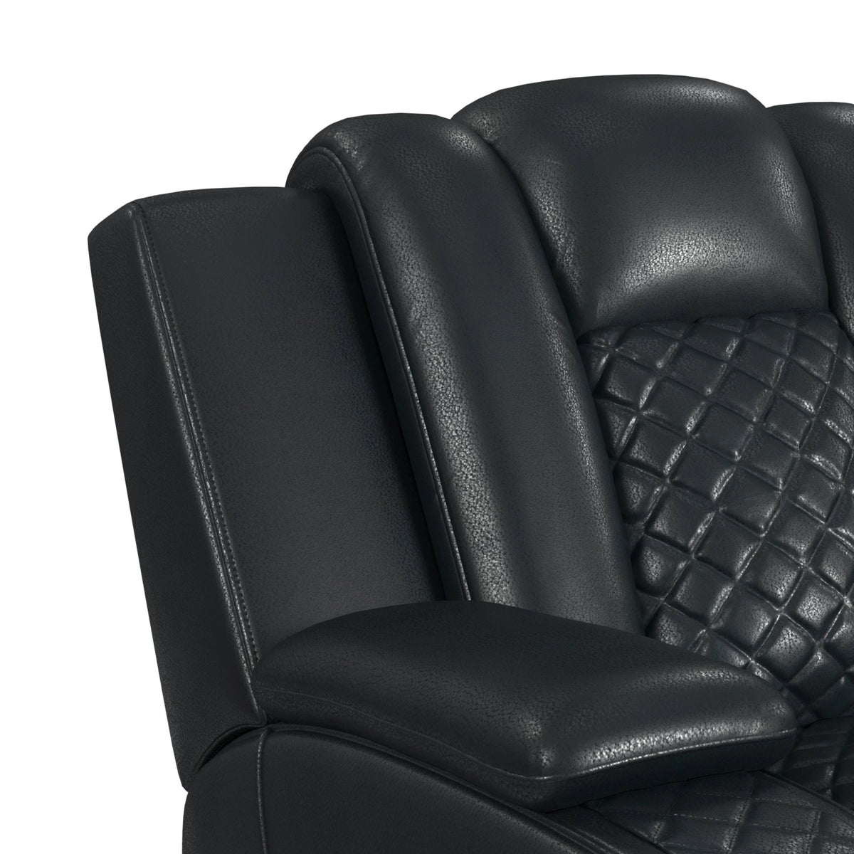 Carlo Power Motion Loveseat with Power Headrest, Console and LED