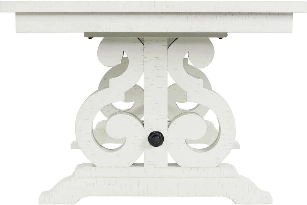 Stone Dining Table in White DST700DTC - Jack’s Furniture and More (Laredo, TX)