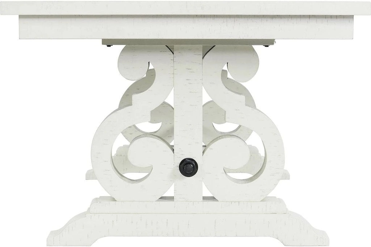 Stone Dining Table in White DST700DTC - Jack’s Furniture and More (Laredo, TX)