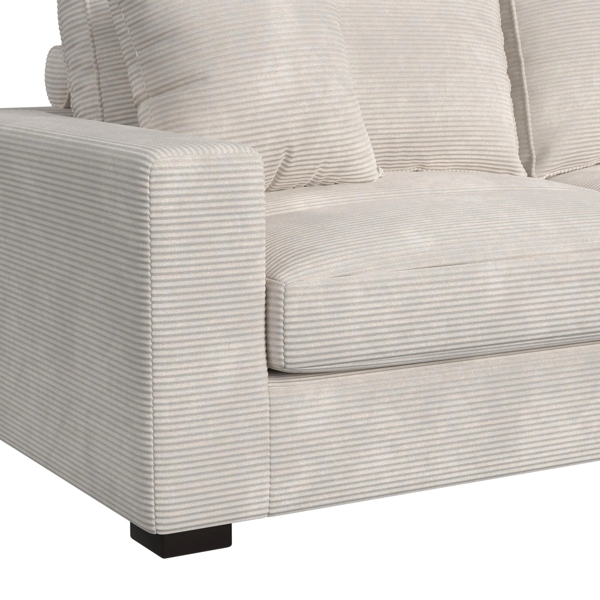 Arizona Modular Sectional Set with RHF Chaise in Steno Beige