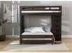 Cali Kids Twin Loft Bookcase Bed in Brown - Jack’s Furniture and More (Laredo, TX)