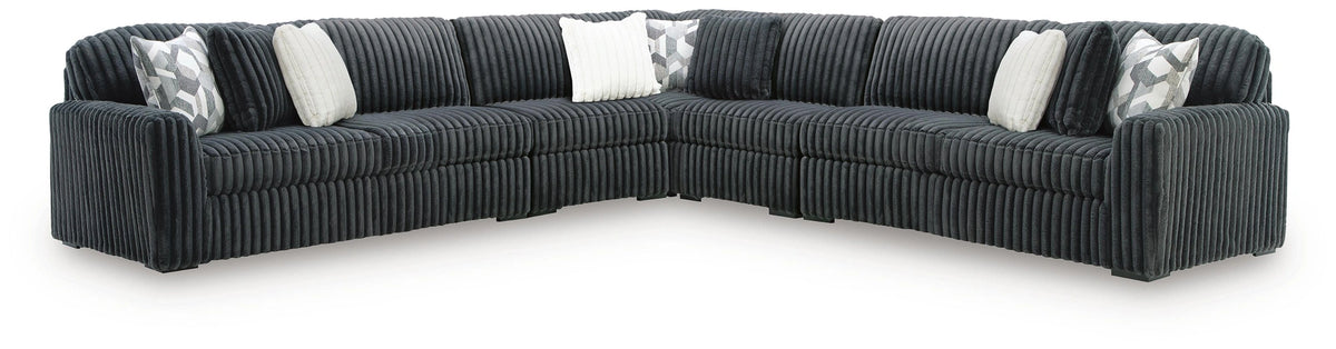 Midnight-Madness Sectional - Gunmetal