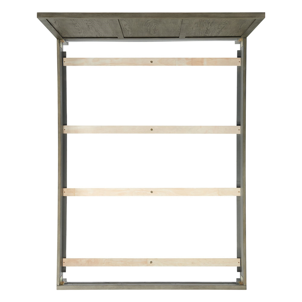 Versailles King Wooden Panel Bed with Low Footboard in Grey - Jack’s Furniture and More (Laredo, TX)