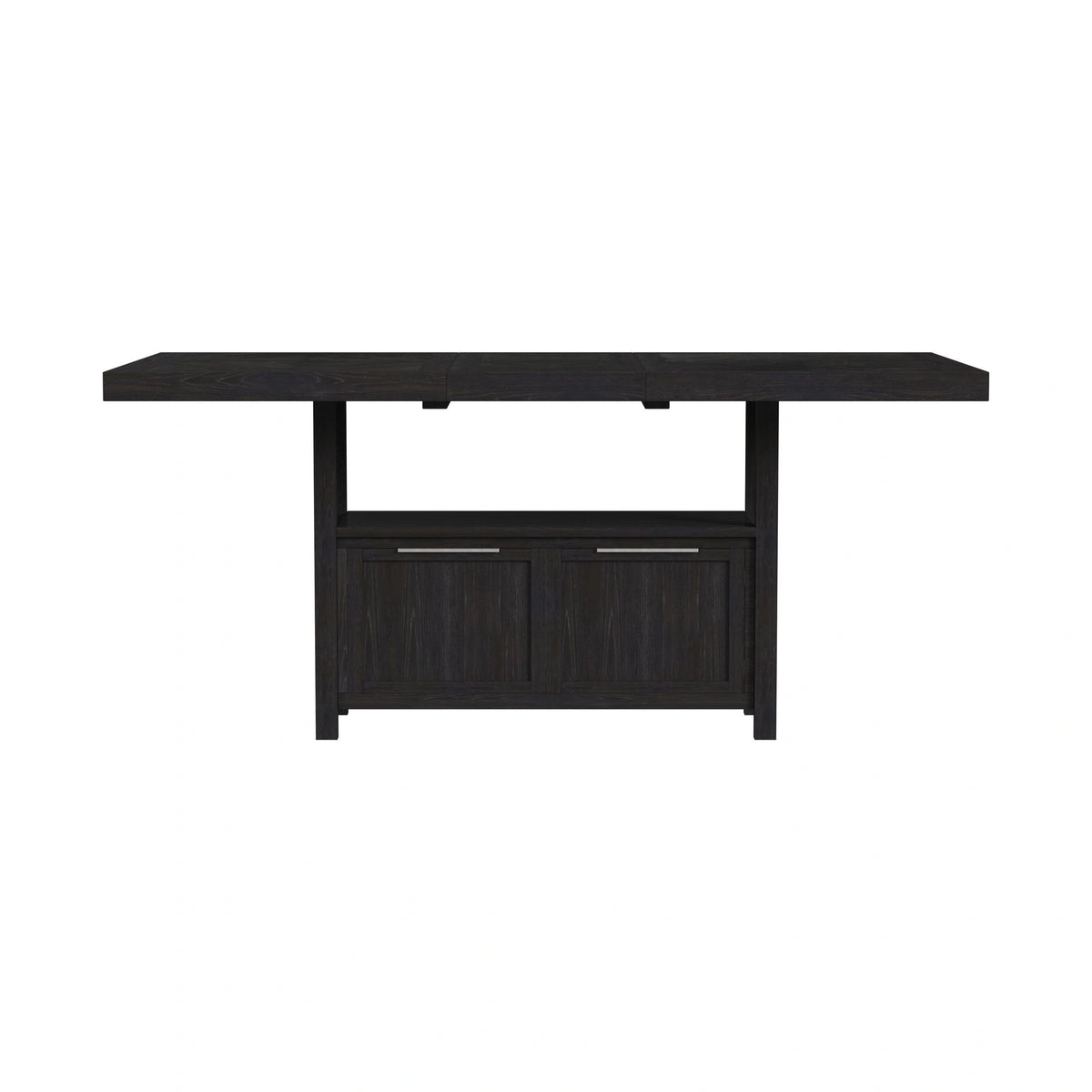 Transcend Counter Table with 20" Leaf in Charcoal