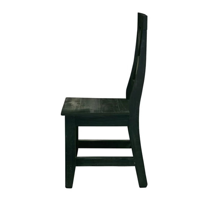 Britton Wooden Side Chair (Set of 2) in Charcoal - Jack’s Furniture and More (Laredo, TX)