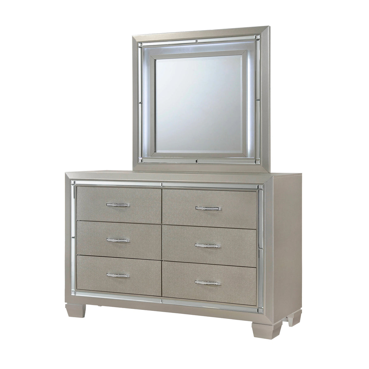 PLATINUM YOUTH PLATFORM W/ TRUNDLE BEDROOM SET