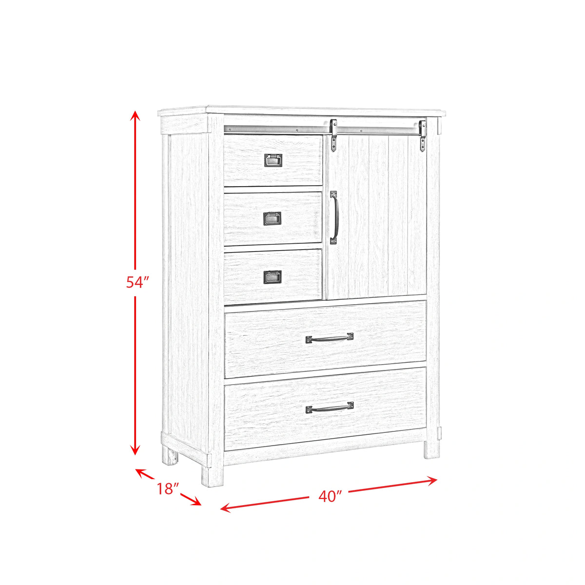Scott Chest White Finish