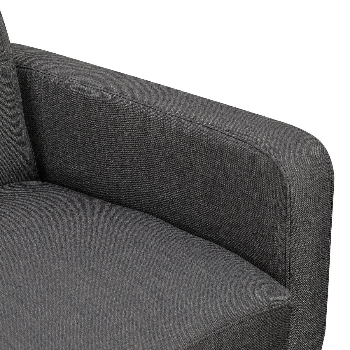 Hadley Sofa & Loveseat Set in Charcoal
