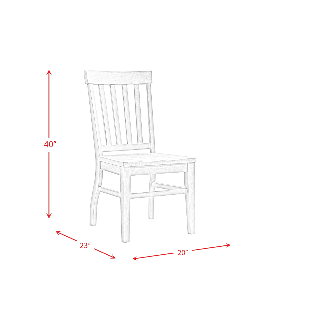 Lakeview 5PC Dining Set-Table & Four Chairs