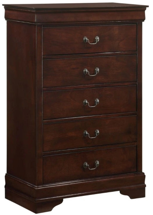 Elements International Louis Philippe Chest in Cherry image