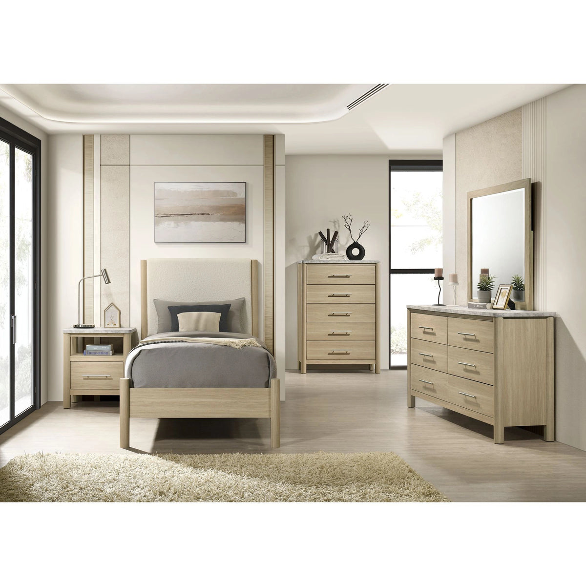 Jonas Bed in Natural