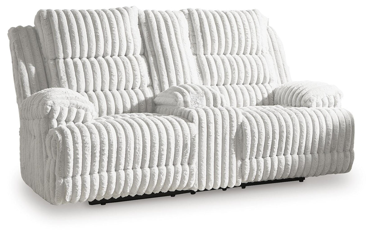 Rhines Falls Power Reclining Loveseat with Console - Jack’s Furniture and More (Laredo, TX)