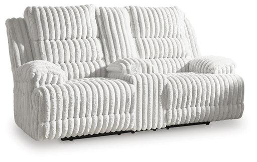 Rhines Falls Power Reclining Loveseat with Console - Jack’s Furniture and More (Laredo, TX)