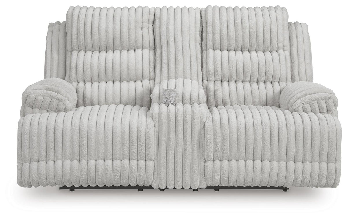 Rhines Falls Power Reclining Loveseat with Console - Jack’s Furniture and More (Laredo, TX)