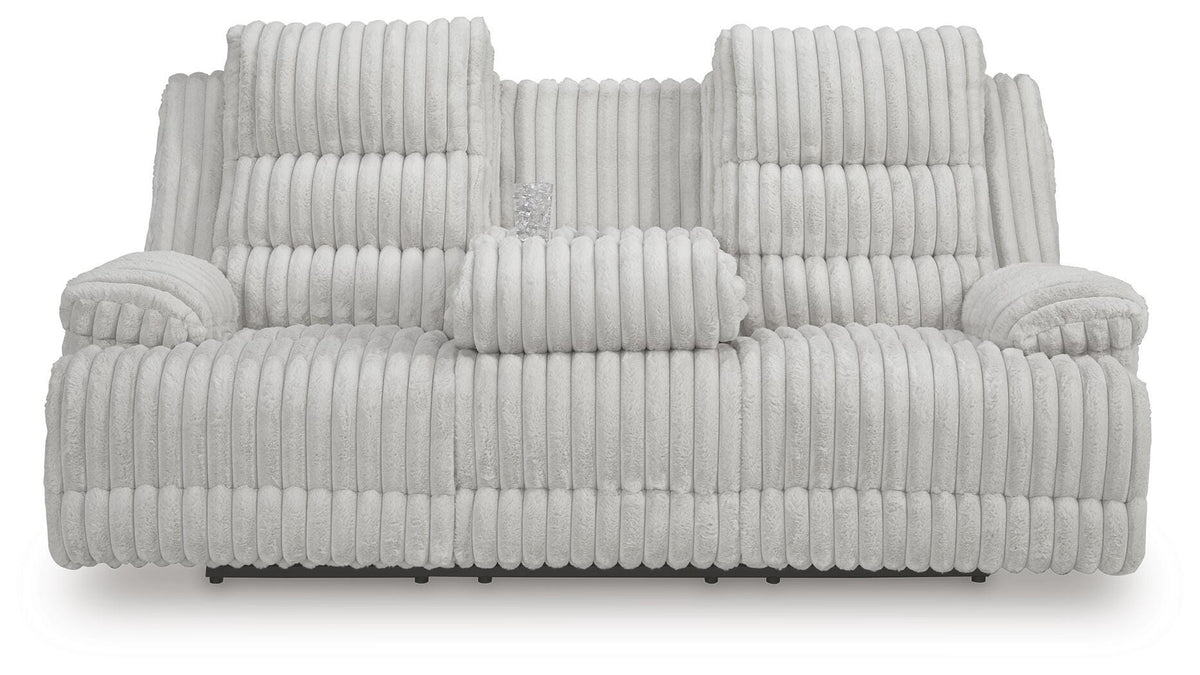 Rhines Falls Power Reclining Sofa with Drop Down Table