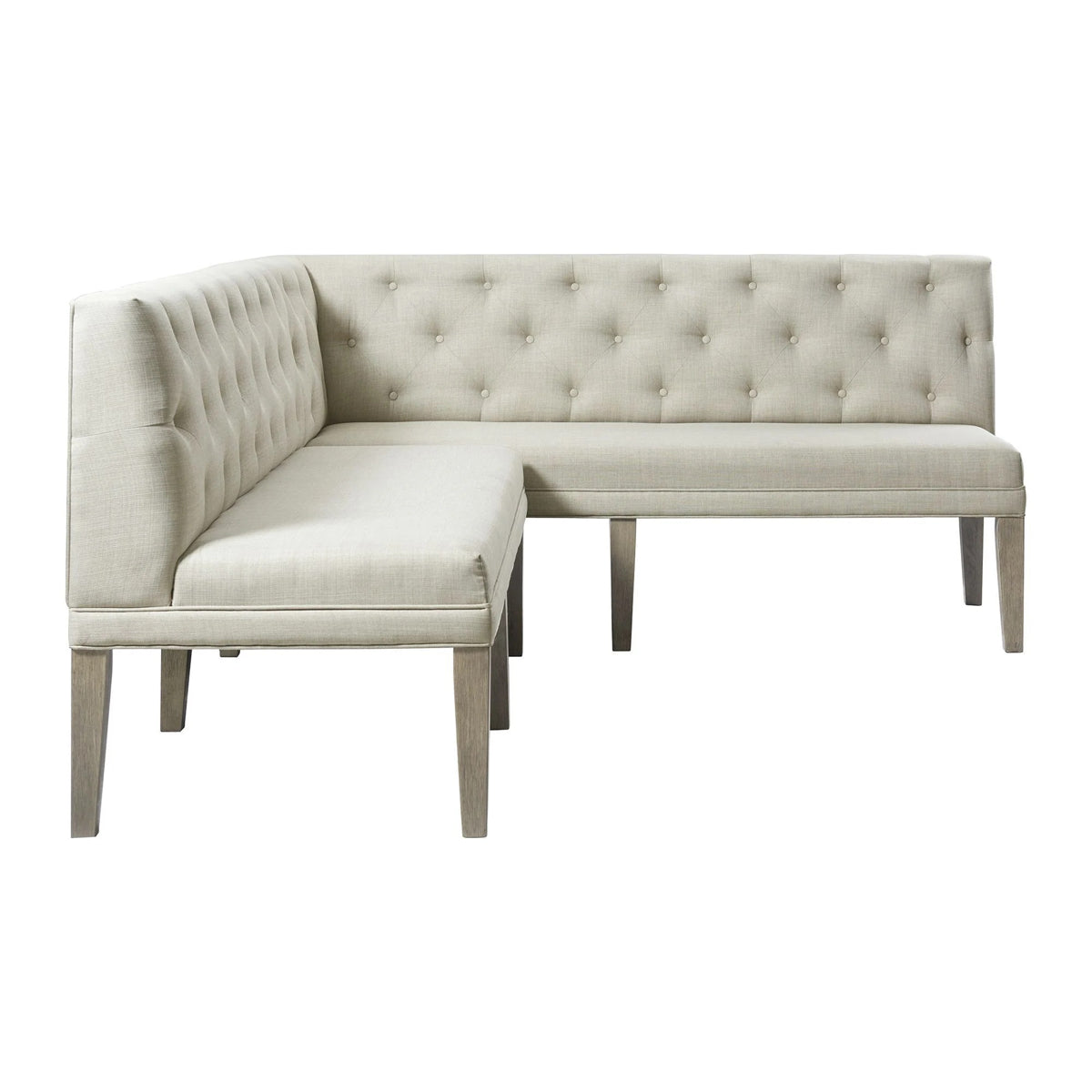 Collins Sectional Sofa Dining Set in Light Gray - Jack’s Furniture and More (Laredo, TX)