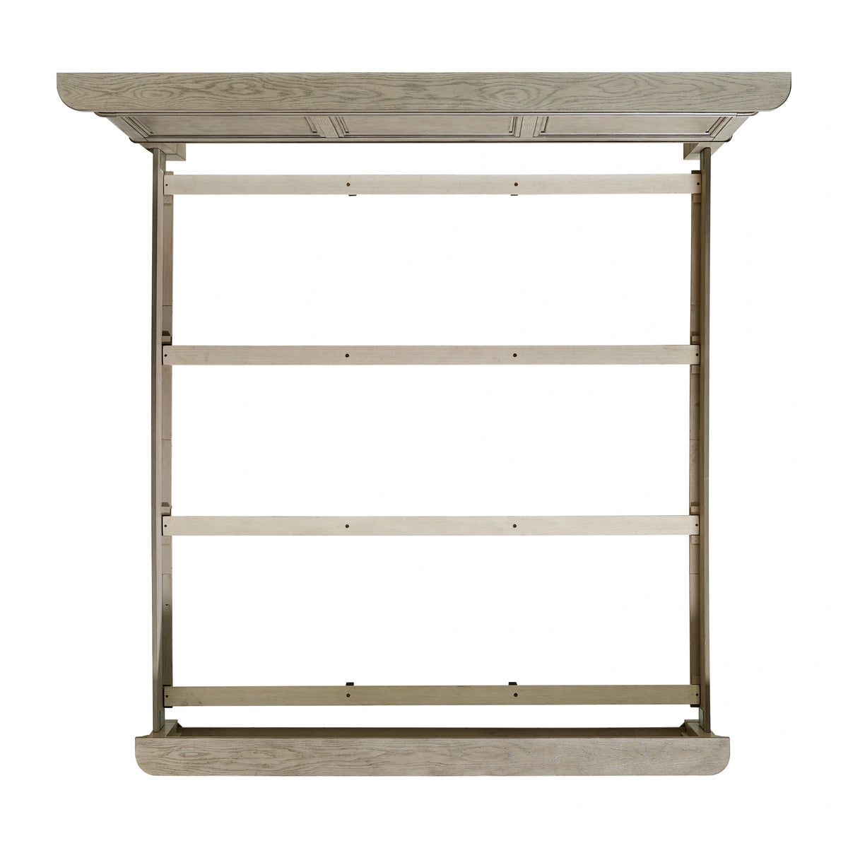 Whit-Ash Bedroom Set with 2 Nightstands in Light Grey