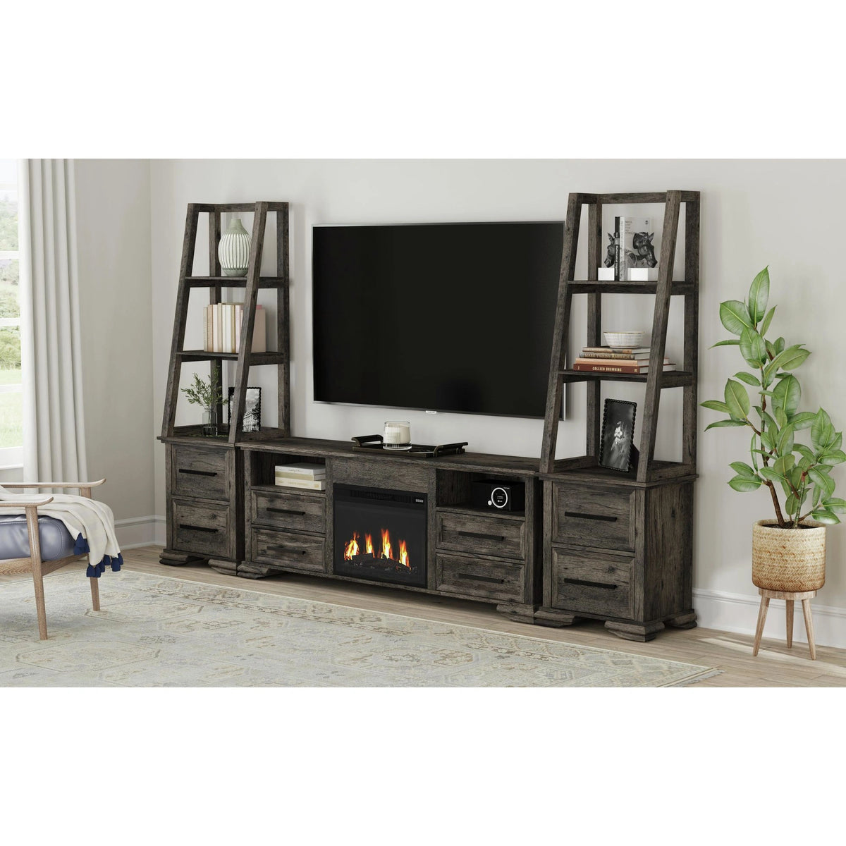 Park Ridge TV Console in Charcoal