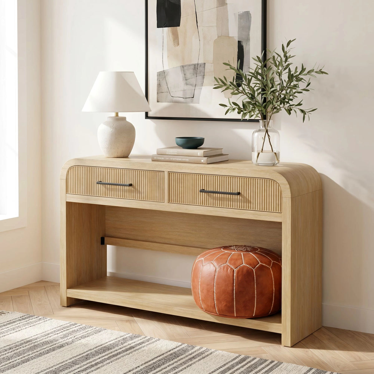 Ridgemont Sofa Table with Bottom Shelf