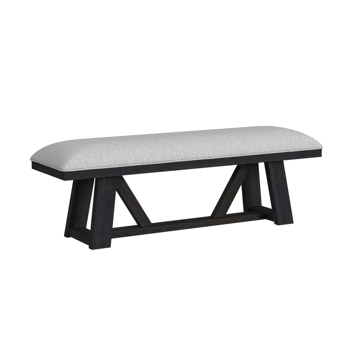 Transcend Standard Height Dining Set in Charcoal-Table and Four Chairs