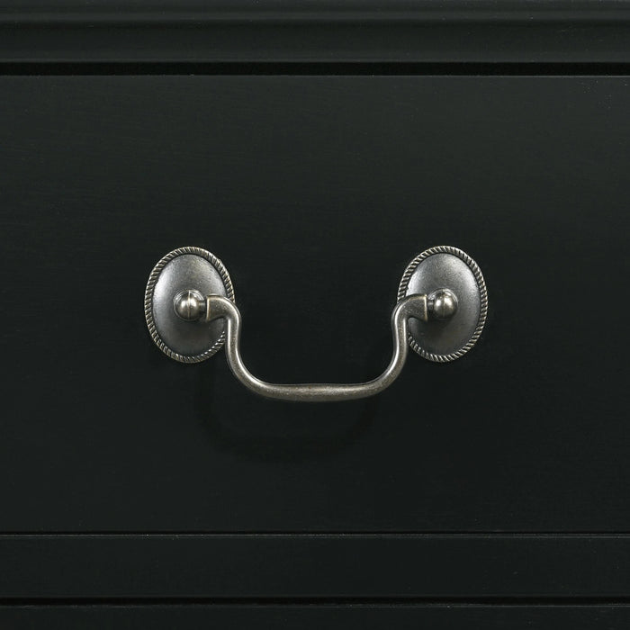 Louis Philippe Nightstand in Black - Jack’s Furniture and More (Laredo, TX)