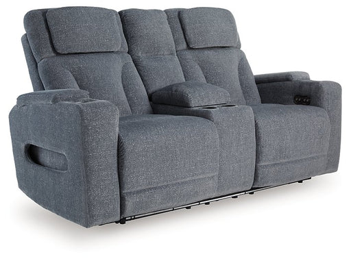 Studio Cave Power Reclining Loveseat with Console - Jack’s Furniture and More (Laredo, TX)