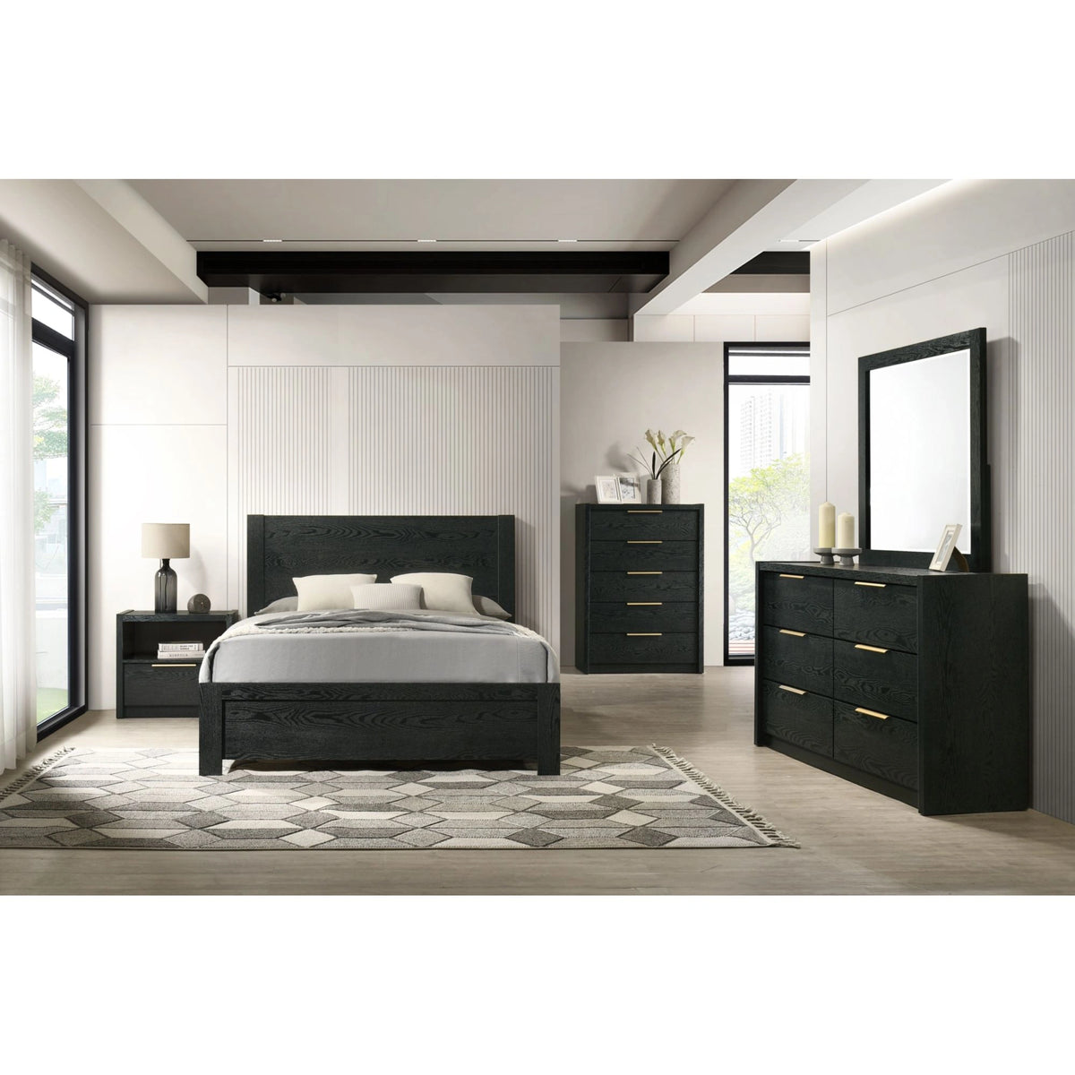 South Bend Bedroom Set in Black