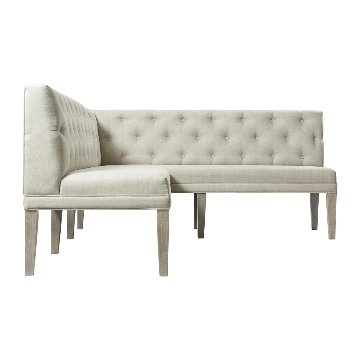 Collins Sectional Sofa Dining Set in Light Gray - Jack’s Furniture and More (Laredo, TX)