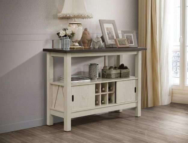 Crown Mark Maribelle Server in Chalk/Grey