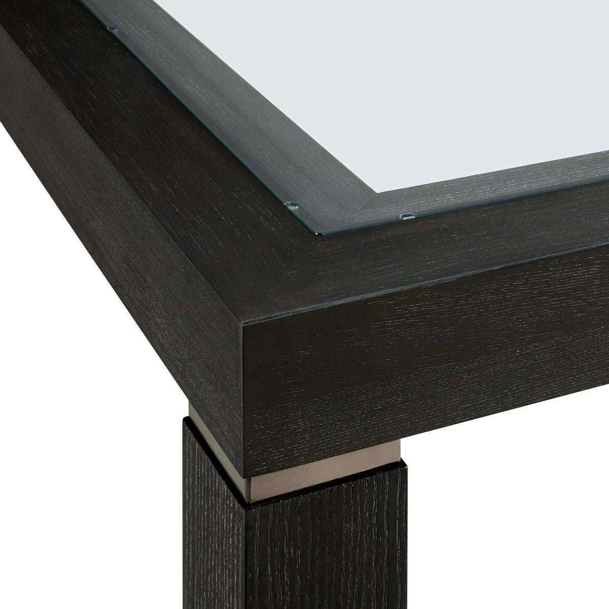 Elodie Counter Table with Glass in Charcoal