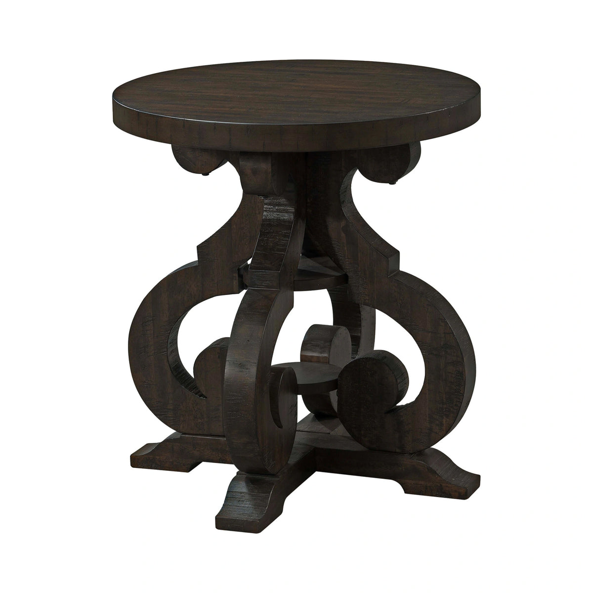 Stone Occasional Side Table With PU Base