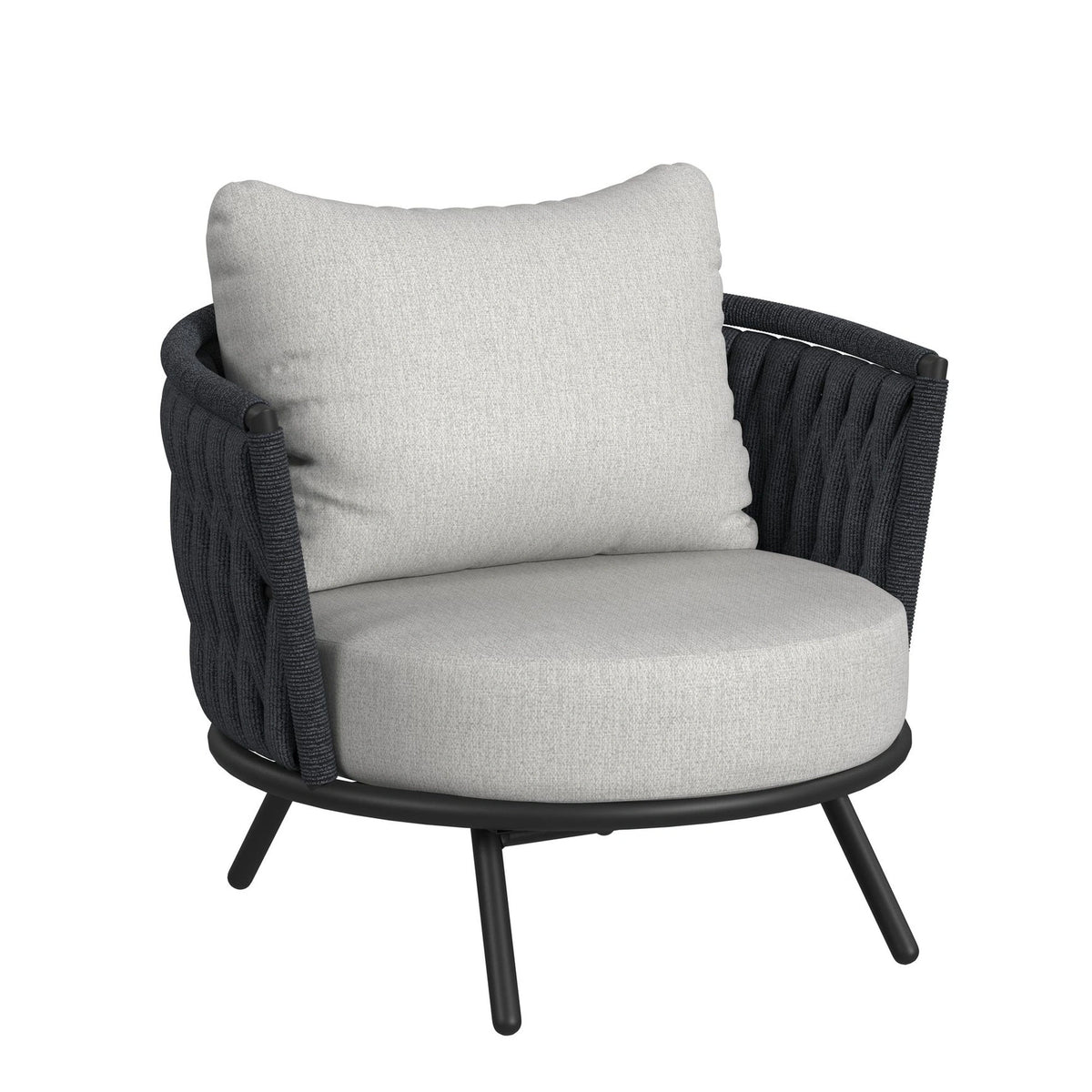 Bali Chairs with Olefin Grey in Dark Grey (2 Per Carton)