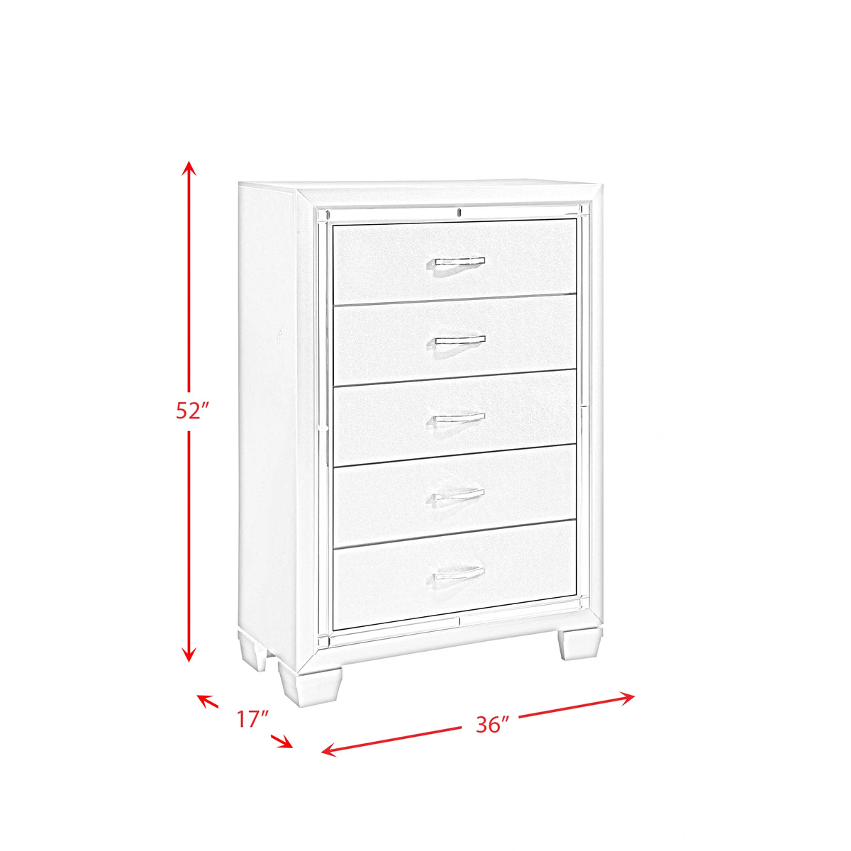 PLATINUM YOUTH FULL 5PC BEDROOM SET