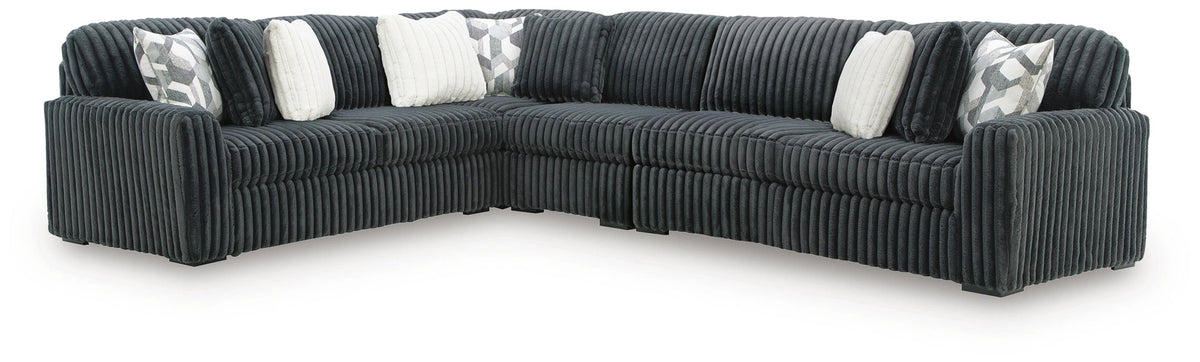 Midnight-Madness Sectional - Gunmetal