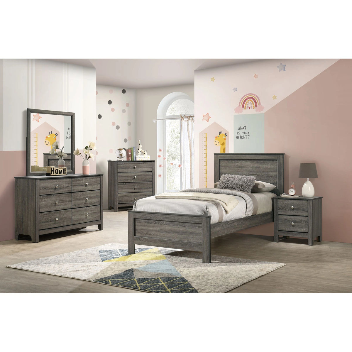 Sami Youth Dresser and Mirror Set