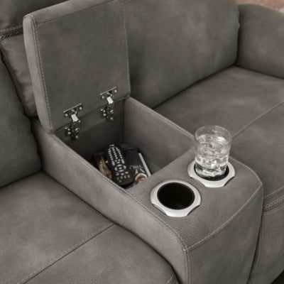 Next-Gen DuraPella Power Reclining Loveseat with Console - Jack’s Furniture and More (Laredo, TX)