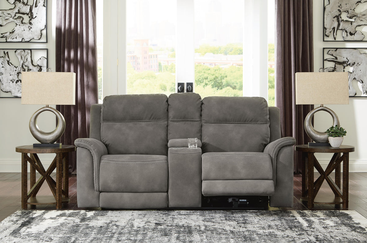 Next-Gen DuraPella Power Reclining Loveseat with Console - Jack’s Furniture and More (Laredo, TX)