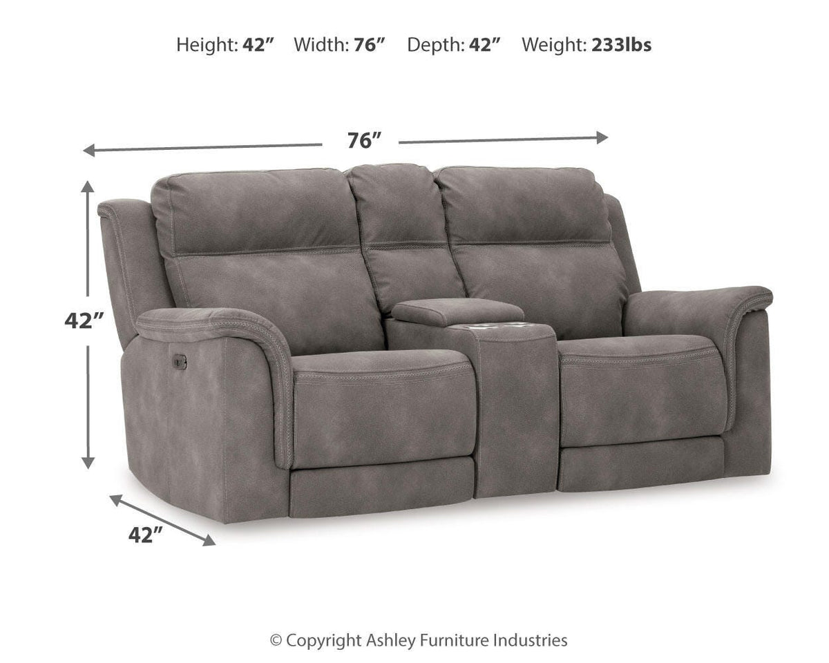 Next-Gen DuraPella Power Reclining Loveseat with Console - Jack’s Furniture and More (Laredo, TX)