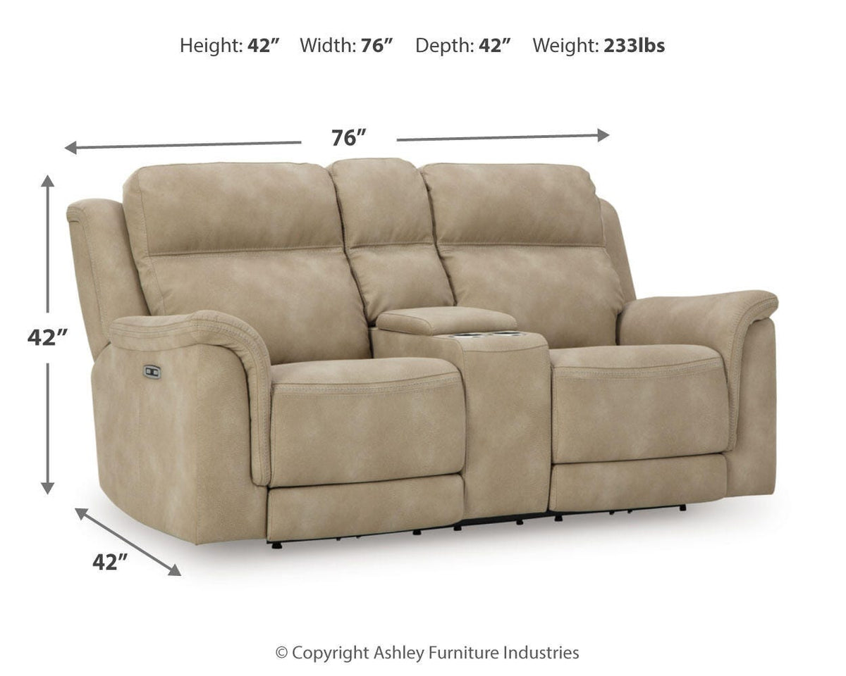 Next-Gen DuraPella Power Reclining Loveseat with Console - Jack’s Furniture and More (Laredo, TX)