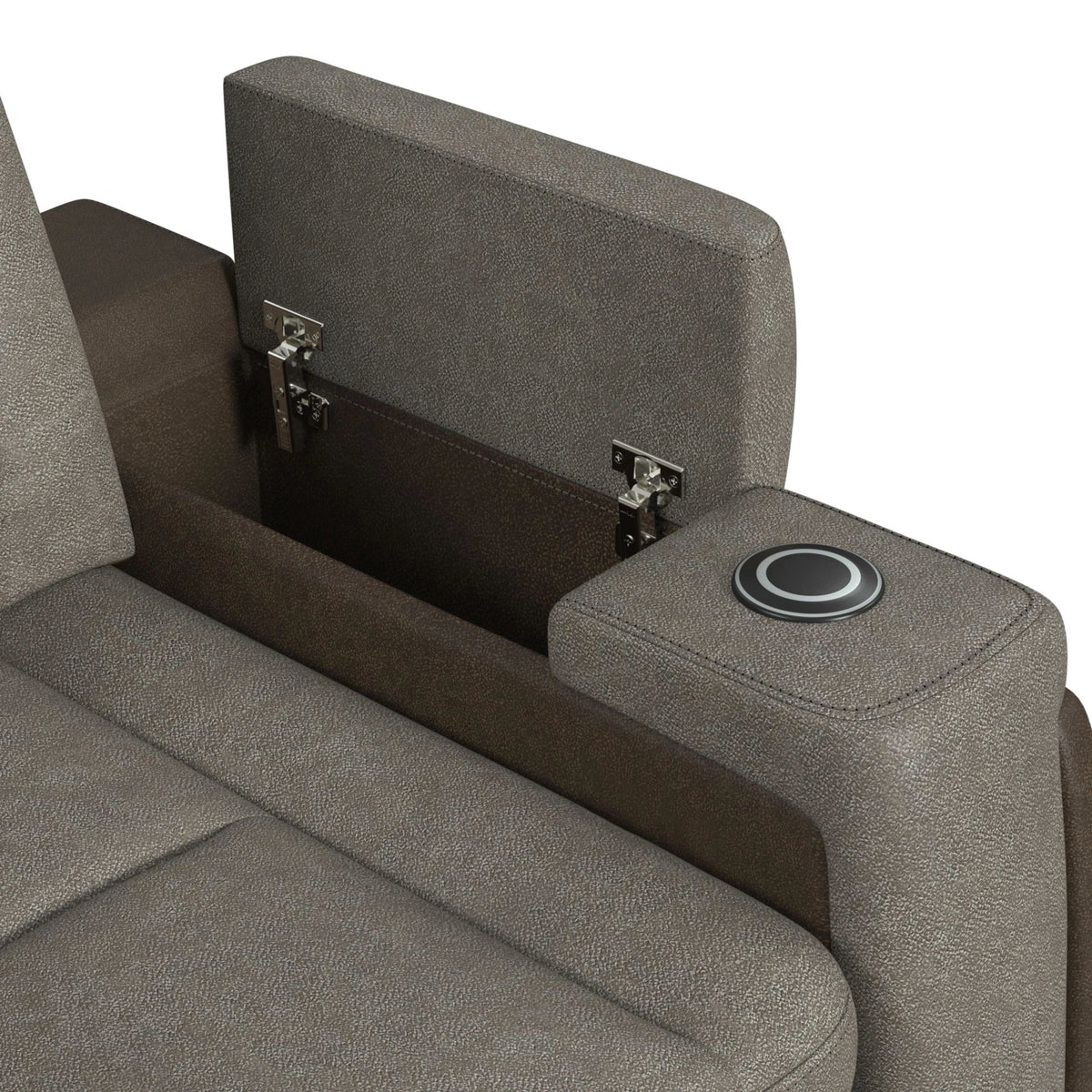 Lantana Power Motion Recliner with Power Headrest, Led, Wireless Charger and Cup Holder