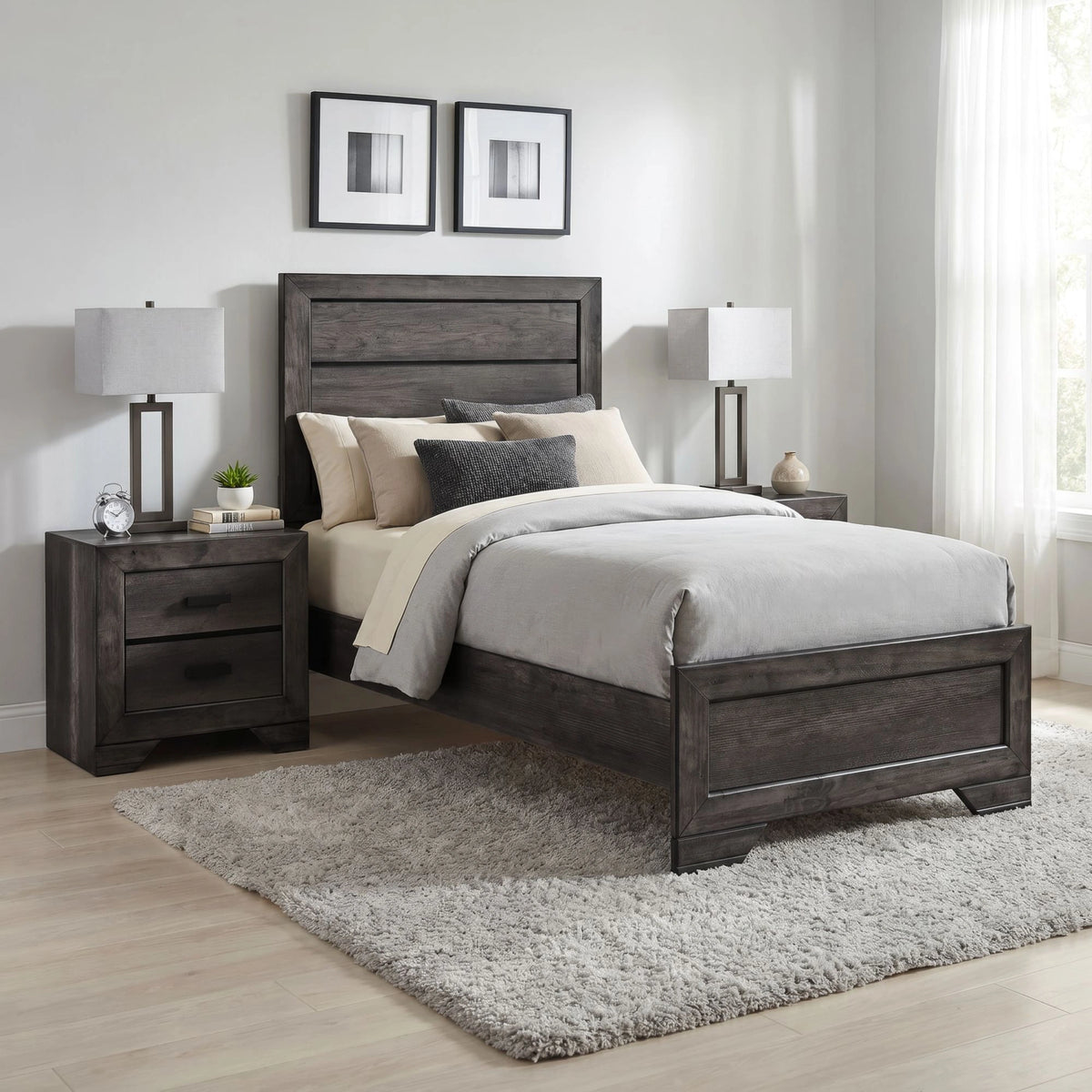 Nathan Bedroom Set with 2 Nightstands
