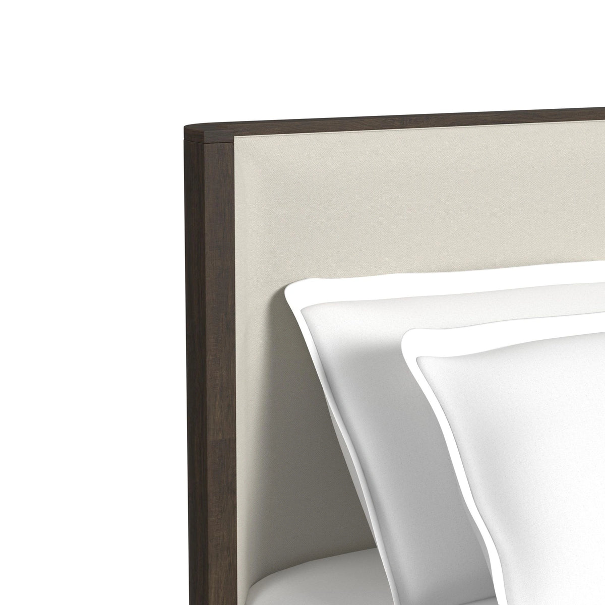 Sylvie UPH Bedroom Set with White Fabric