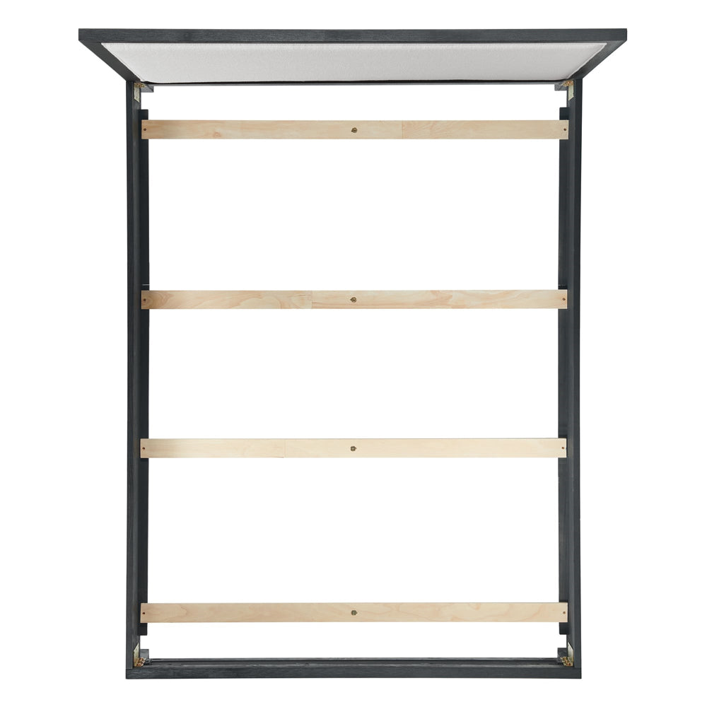 Versailles Queen Upholstered Panel Bed in Black - Jack’s Furniture and More (Laredo, TX)