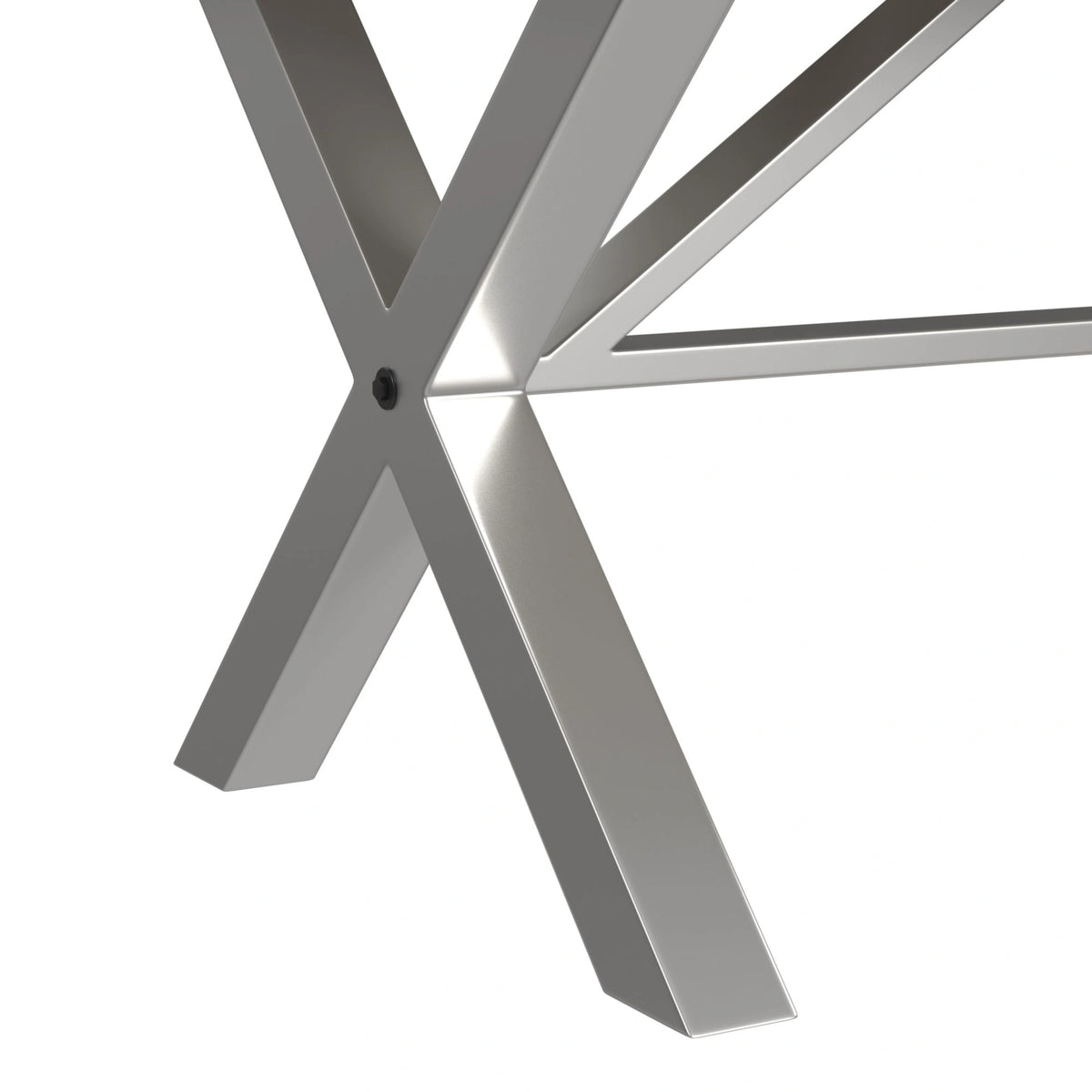 (D680-31) Callista- Rectangular Table- Beach/Natural Metal