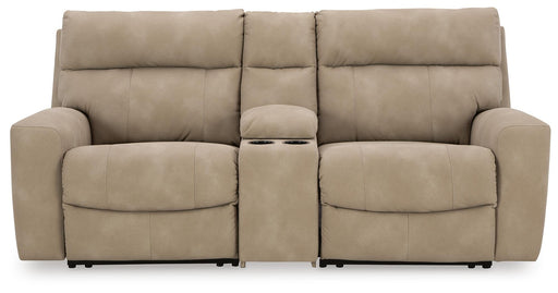Next-Gen DuraPella Power Reclining Sectional Loveseat with Console - Jack’s Furniture and More (Laredo, TX)