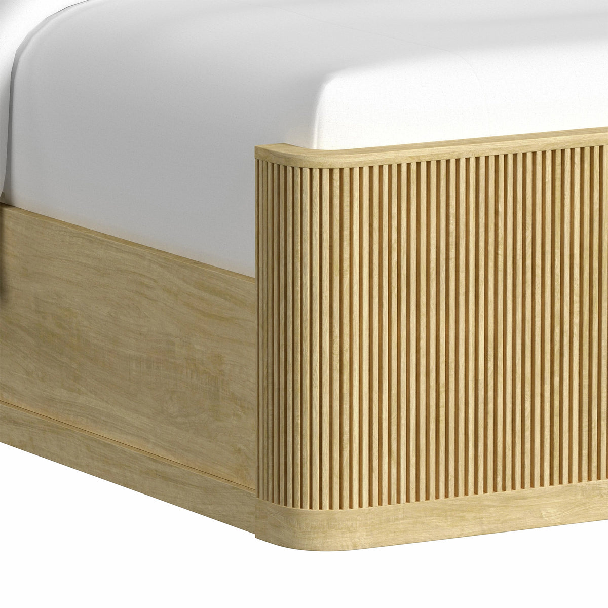 Sylvie UPH Bedroom Set with White Fabric