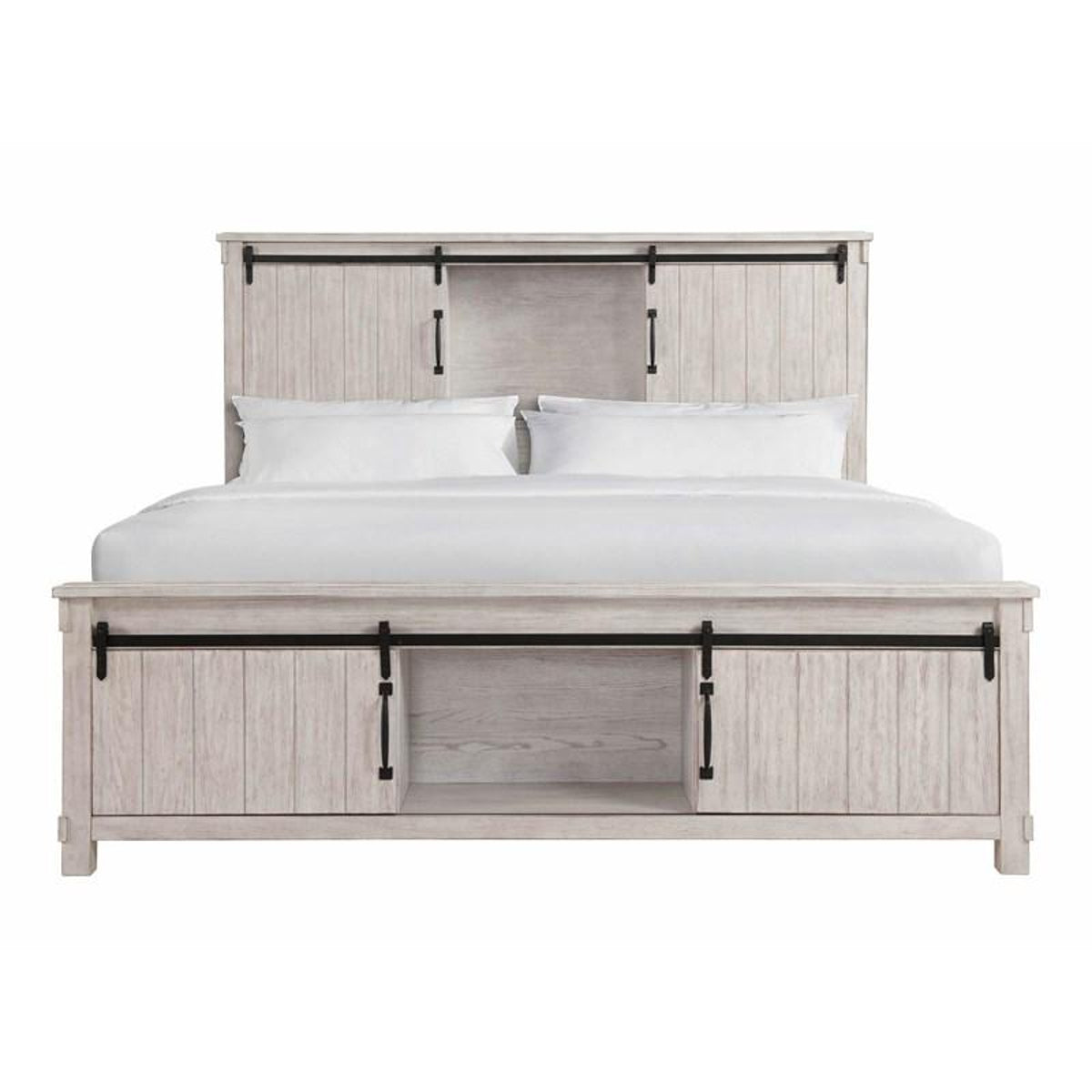 Scott King Platform Storage Bed in White - Jack’s Furniture and More (Laredo, TX)