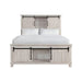 Scott Queen Platform Storage Bed in White - Jack’s Furniture and More (Laredo, TX)
