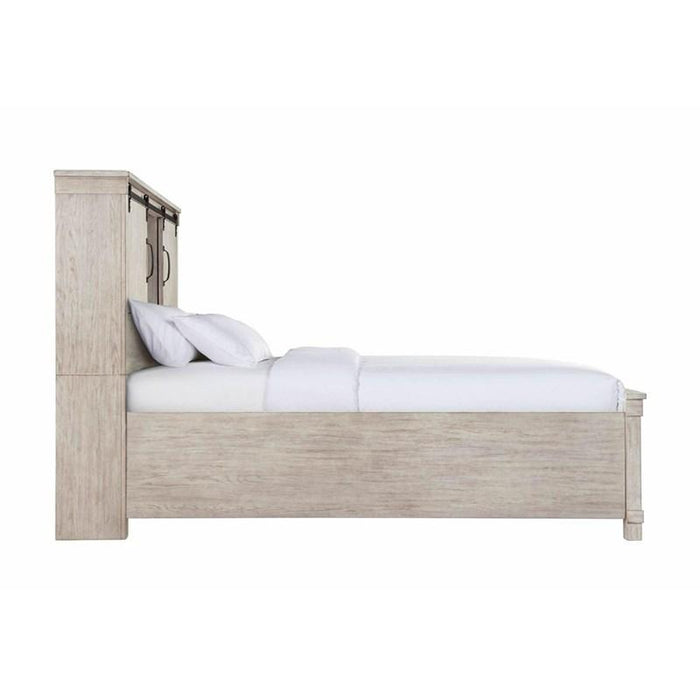 Scott Queen Platform Storage Bed in White - Jack’s Furniture and More (Laredo, TX)